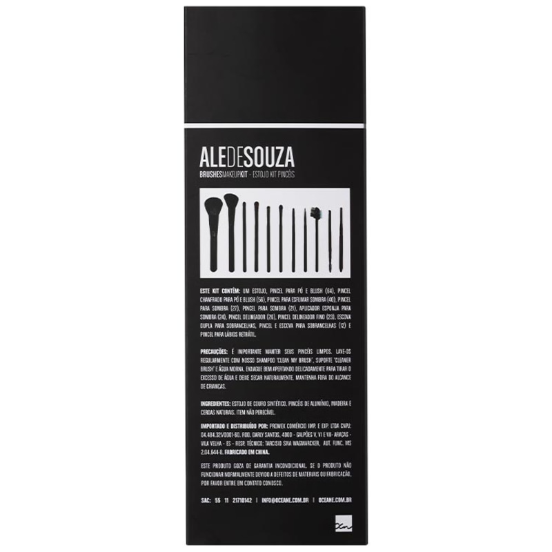 Océane Femme Ale de Souza Brushes Makeup - Estojo de Pincéis