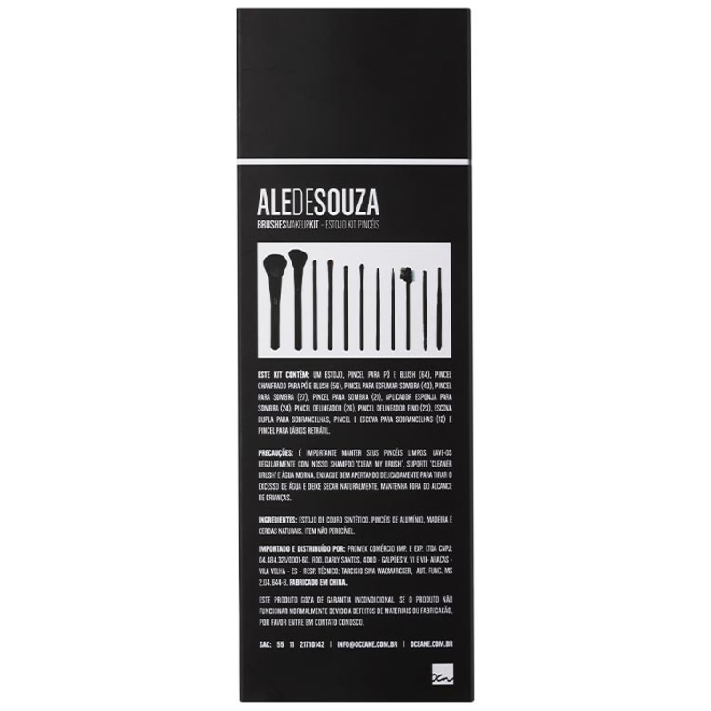 Océane Femme Ale de Souza Brushes Makeup - Estojo de Pincéis