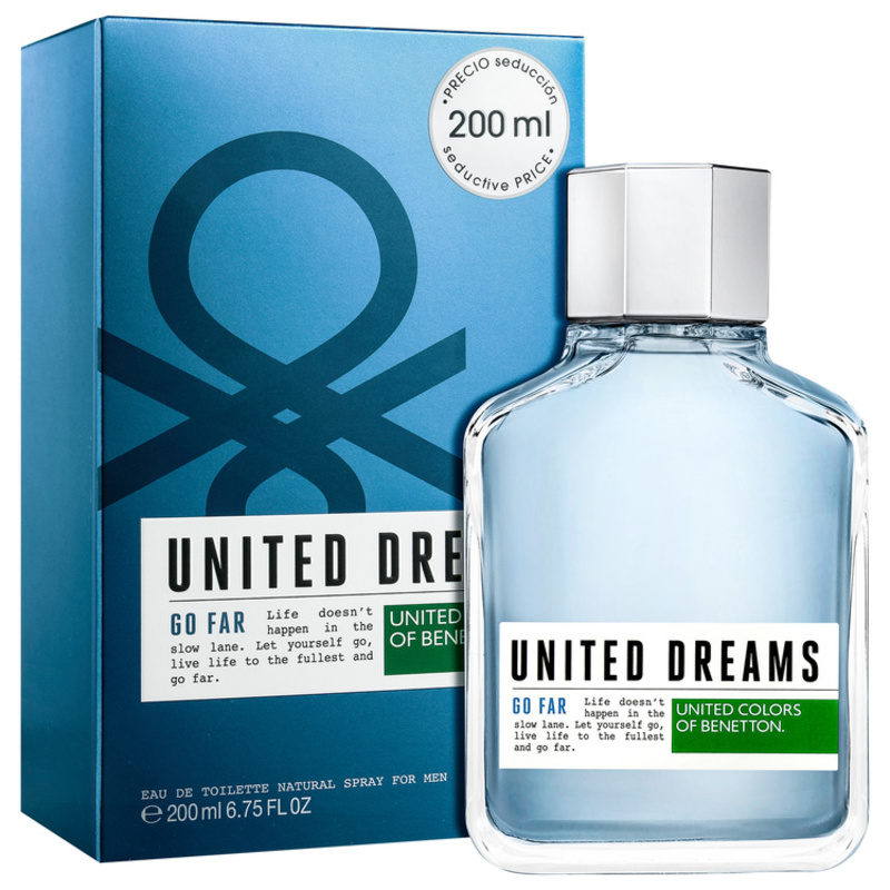 United Dreams Go Far Benetton Eau de Toilette - Perfume Masculino 200ml