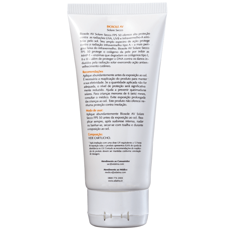 Ada Tina Biosole AV FPS 50 - Protetor Solar Facial 50g