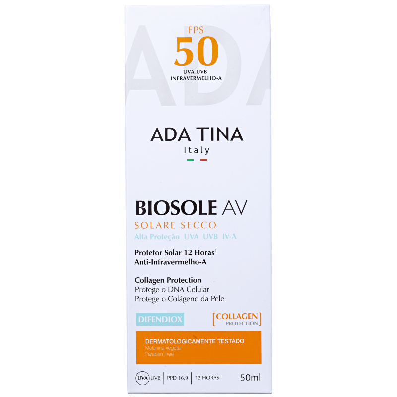 Ada Tina Biosole AV FPS 50 - Protetor Solar Facial 50g