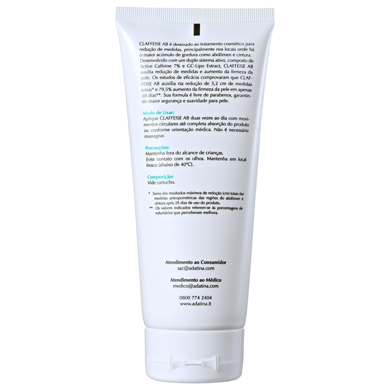 Ada Tina Claffeise AB - Creme Redutor de Medidas 200ml
