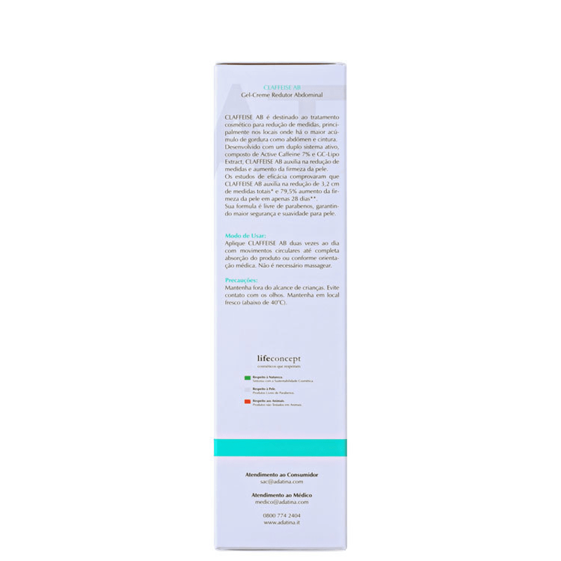Ada Tina Claffeise AB - Creme Redutor de Medidas 200ml