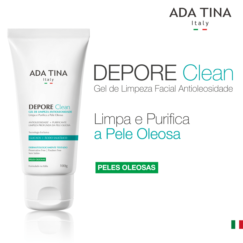 Ada Tina Depore Clean - Gel de Limpeza Facial 100ml