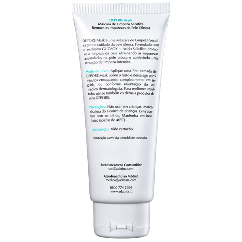 Ada Tina Depore Mask - Máscara de Limpeza Secativa 100ml