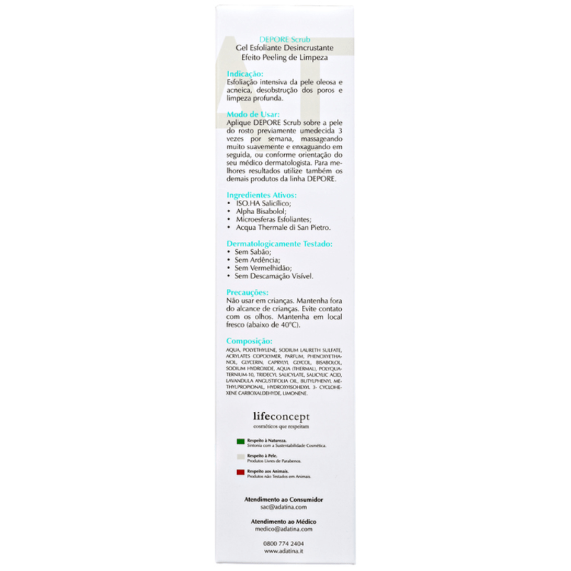Ada Tina Depore Scrub - Gel Esfoliante 60g