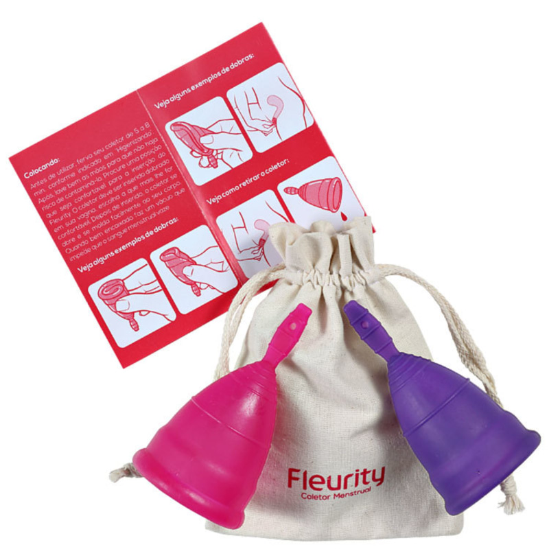 Fleurity Tipo 1 (+30 anos ou com filhos) - Coletor Menstrual (2 unidades)