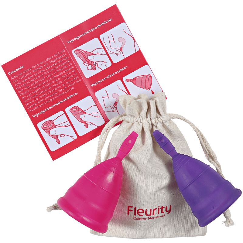 Fleurity Tipo 3 (dois tamanhos) - Coletor Menstrual (2 unidades)
