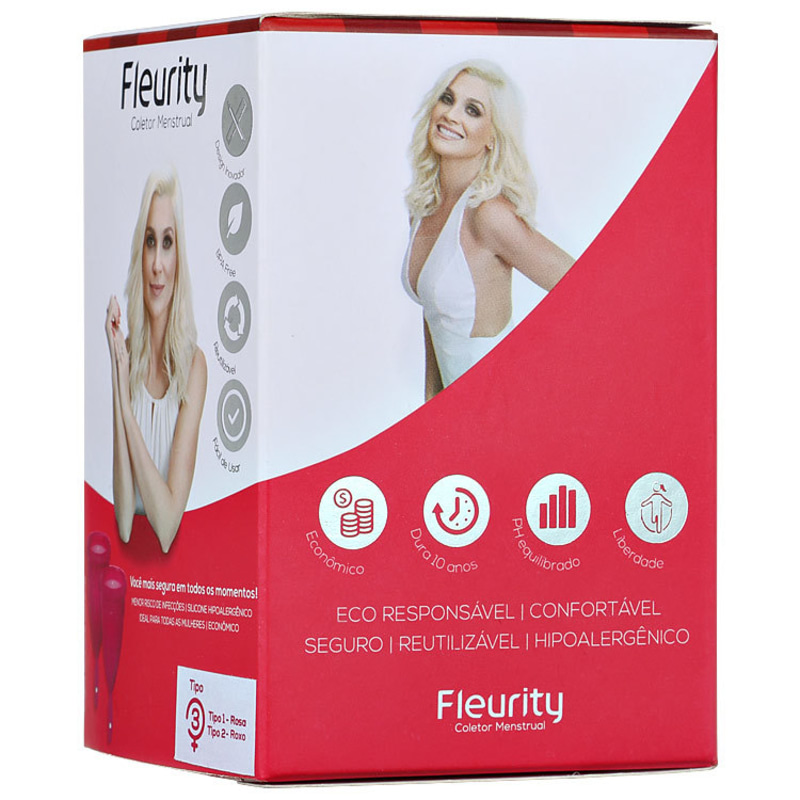 Fleurity Tipo 3 (dois tamanhos) - Coletor Menstrual (2 unidades)