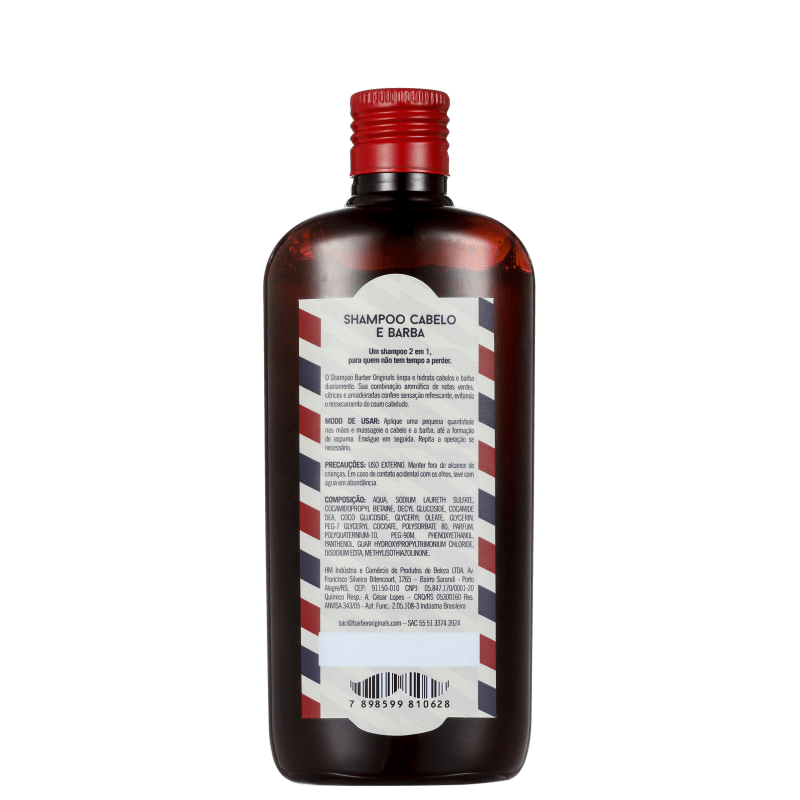 Barber Originals Cabelo e Barba - Shampoo 240ml