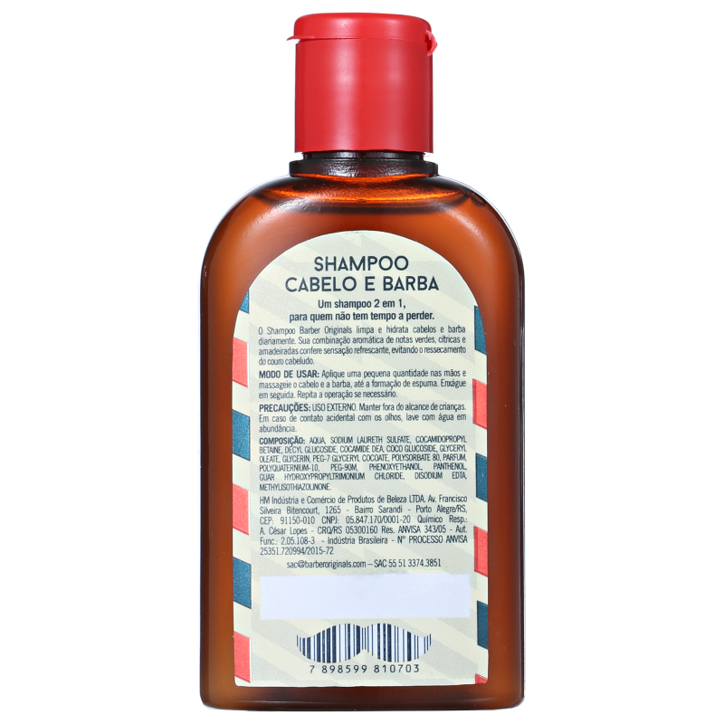 Barber Originals Cabelo e Barba - Shampoo 60ml