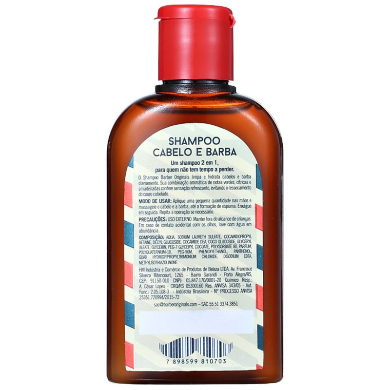 Barber Originals Cabelo e Barba - Shampoo 60ml
