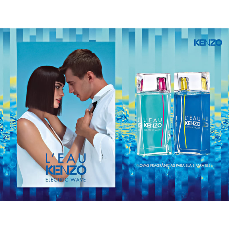 L'Eau Kenzo Electric Wave Pour Homme Eau de Toilette - Perfume Masculino 50ml