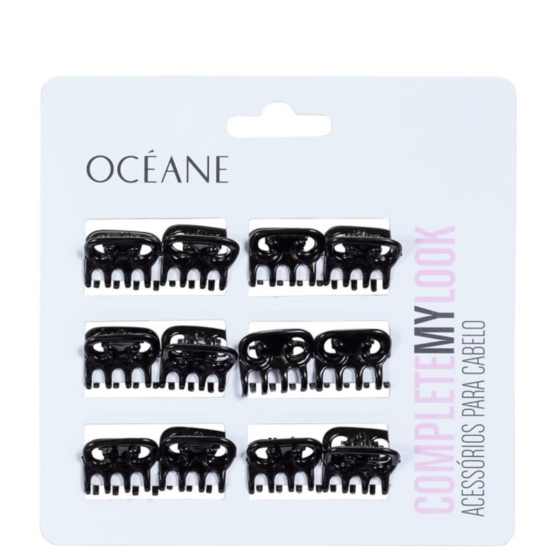 Océane Femme Complete My Look 148 Black - Mini Prendedor de Cabelo 12un
