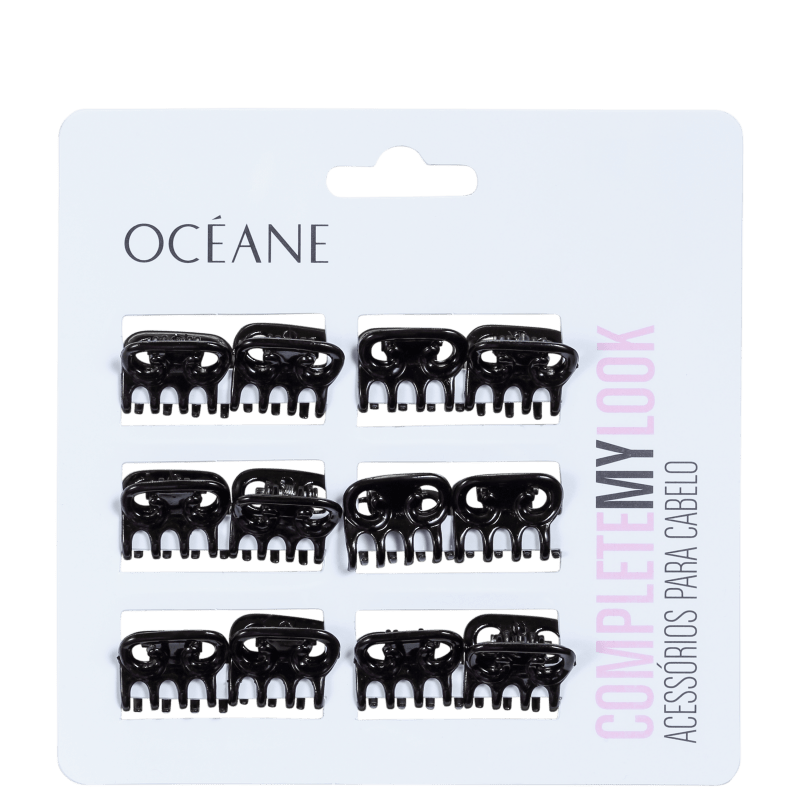 Océane Femme Complete My Look 148 Black - Mini Prendedor de Cabelo 12un