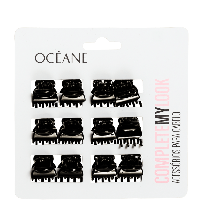 Océane Femme Complete My Look 145 Black - Mini Prendedor de Cabelo 12un