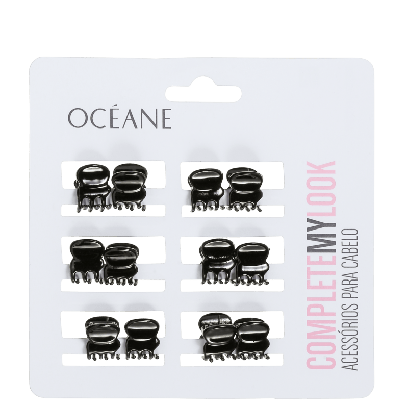 Océane Femme Complete My Look 149 Black - Conjunto de Prendedores de Cabelo