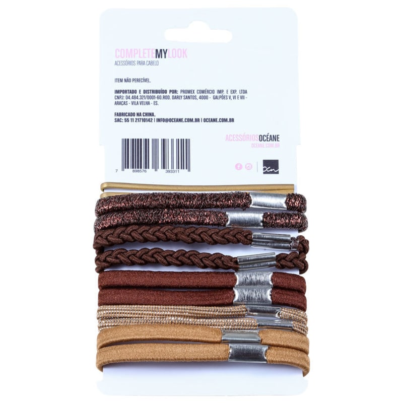 Océane Femme Complete My Look 132 Noir - Kit de Acessórios para Cabelo