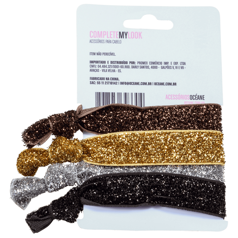 Océane Femme Complete My Look 131 Glam - Kit com Elásticos para Cabelo
