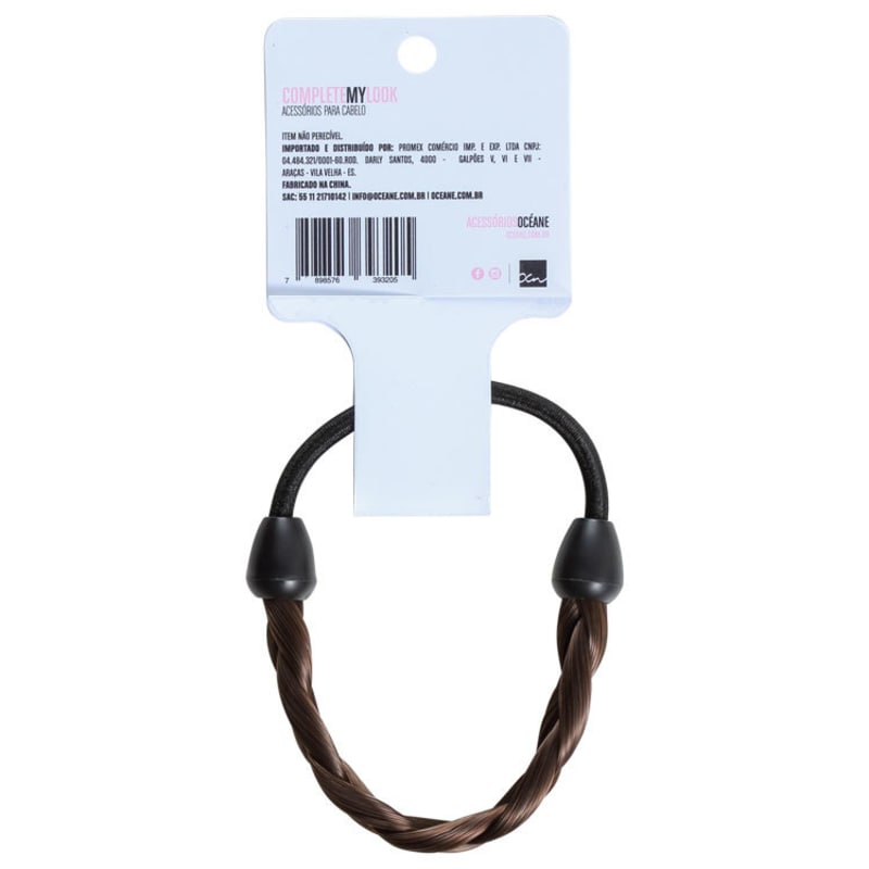 Océane Femme Complete My Look 125 Brown - Elástico para Cabelo com Aplique