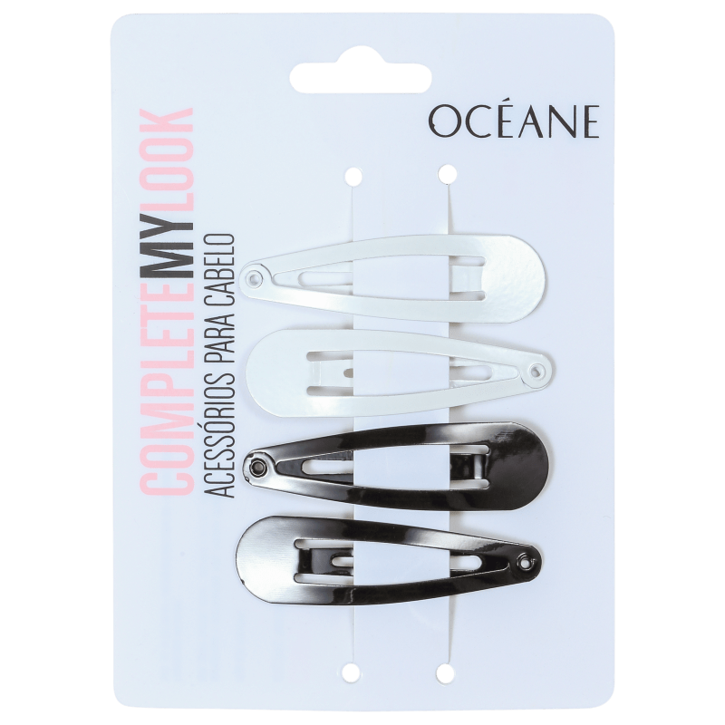 Océane Femme Complete My Look 30 Black White - Conjunto de Tic-Tac para Cabelo