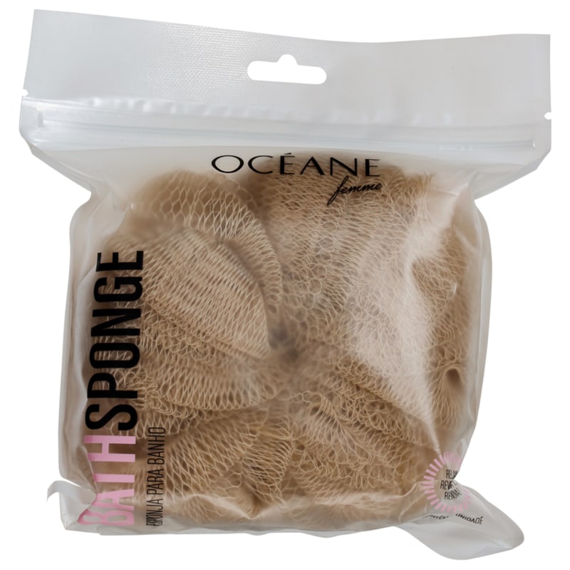 Océane Femme Bath Sponge Bege - Esponja de Banho
