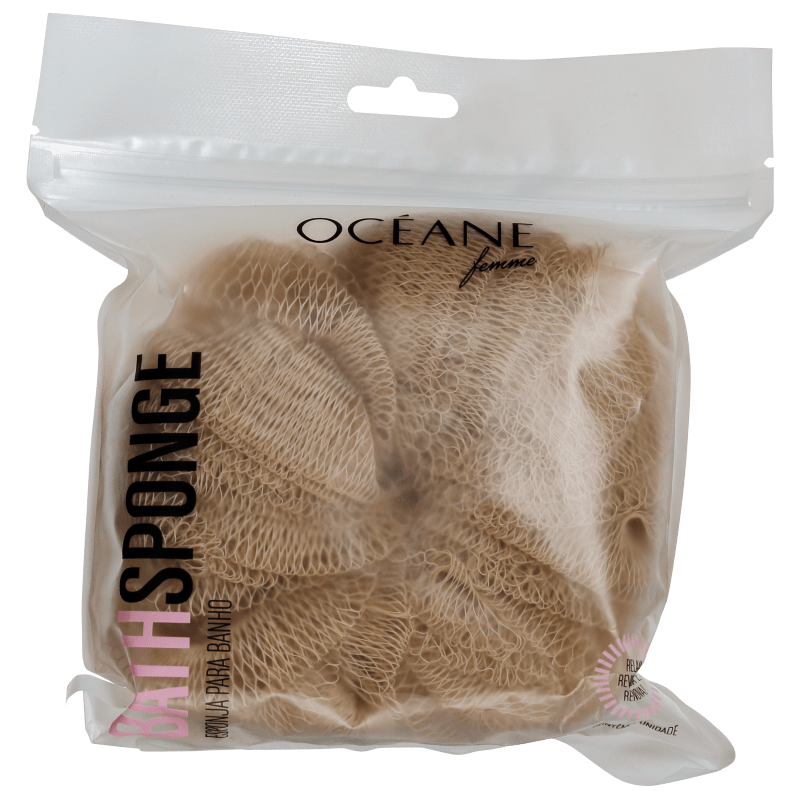 Océane Femme Bath Sponge Bege - Esponja de Banho
