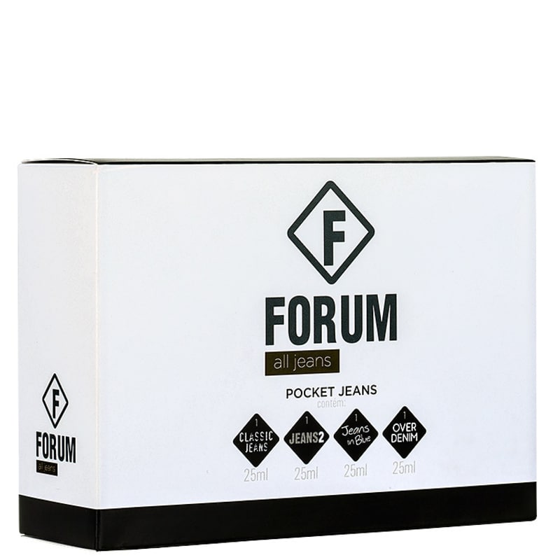 Conjunto All Jeans Pocket Forum Unissex - Deo Colônia 4x25ml