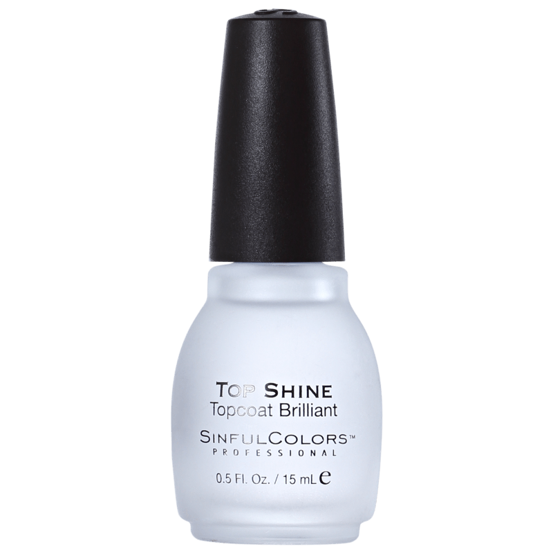 SinfulColors Professional Top Shine Topcoat Brilliant - Finalizador Extrabrilho 15ml