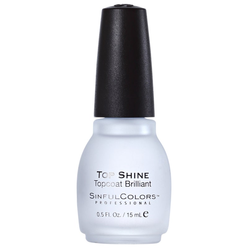 SinfulColors Professional Top Shine Topcoat Brilliant - Finalizador Extrabrilho 15ml