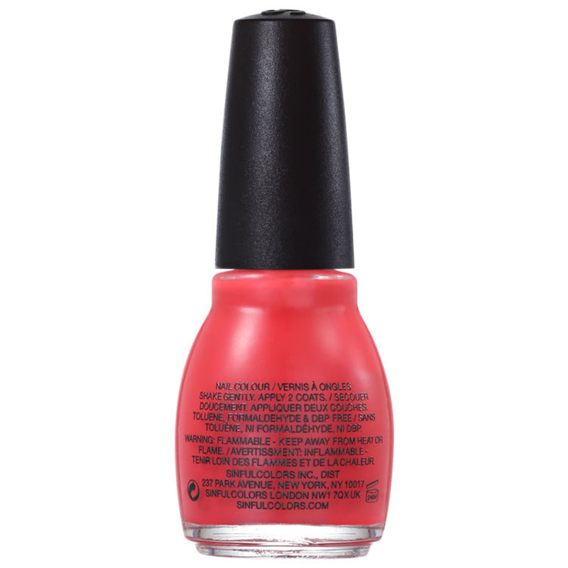 SinfulColors Professional Energetic Red - Esmalte Cremoso 15ml