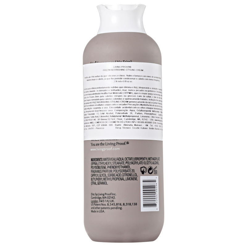 Living Proof No Frizz Nourishing Styling Cream - Creme Finalizador 236ml