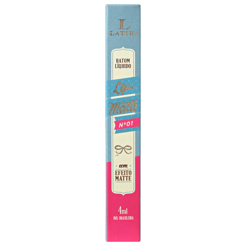 Latika Lip Rosa Nº 1 - Batom Líquido Matte 4ml