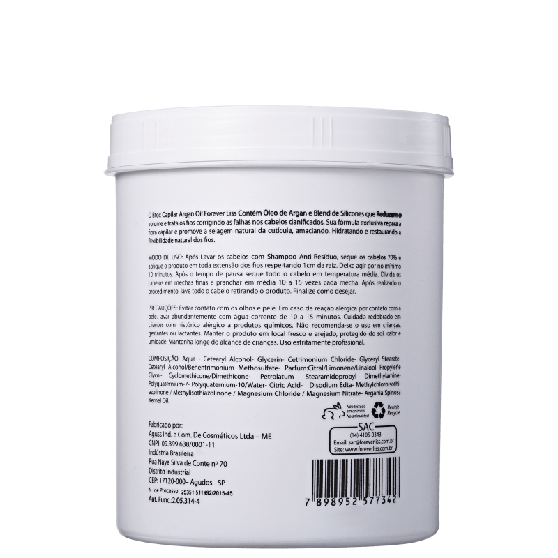 Forever Liss Professional Btox - Redutor de Volume 1000g