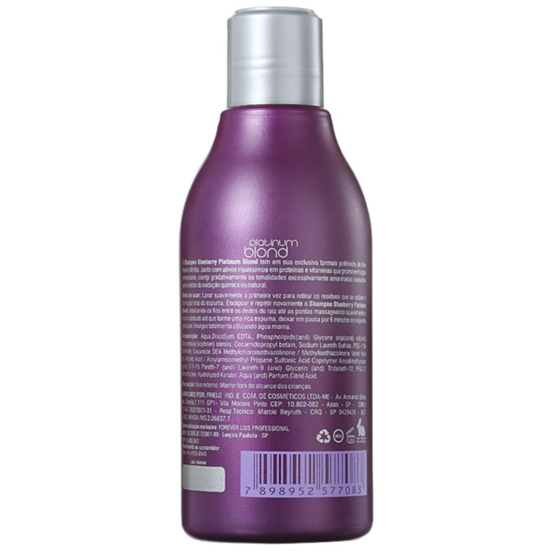 Forever Liss Professional Platinum Blond - Shampoo Matizador 300ml