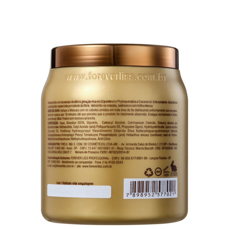 Forever Liss Professional Banho de Verniz - Máscara 1000g