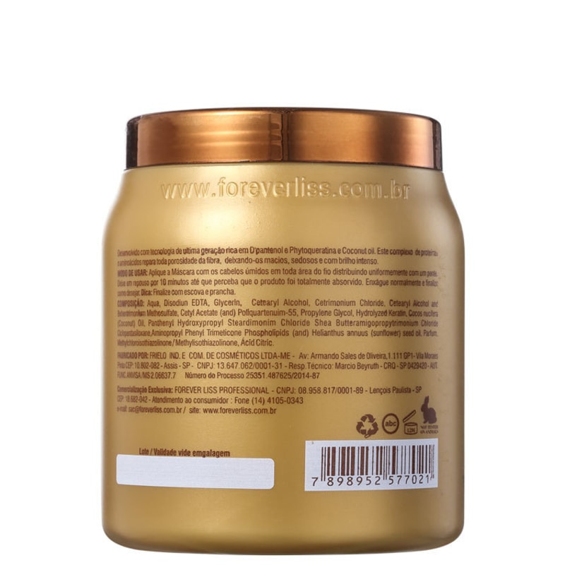 Forever Liss Professional Banho de Verniz - Máscara 1000g