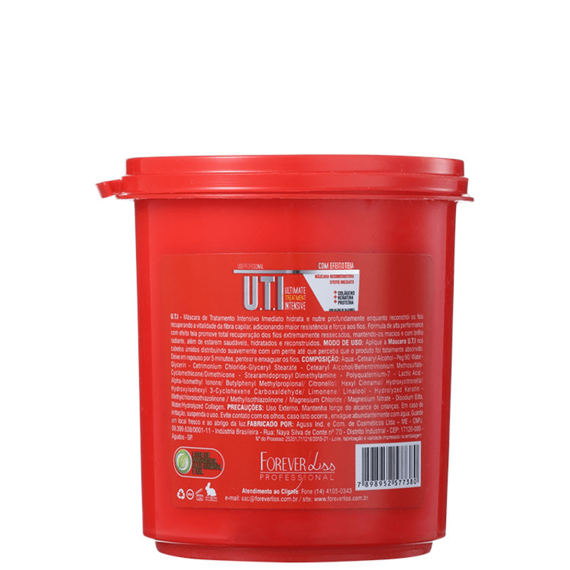 Forever Liss Professional UTI Liso Profissional - Máscara de Tratamento 240g