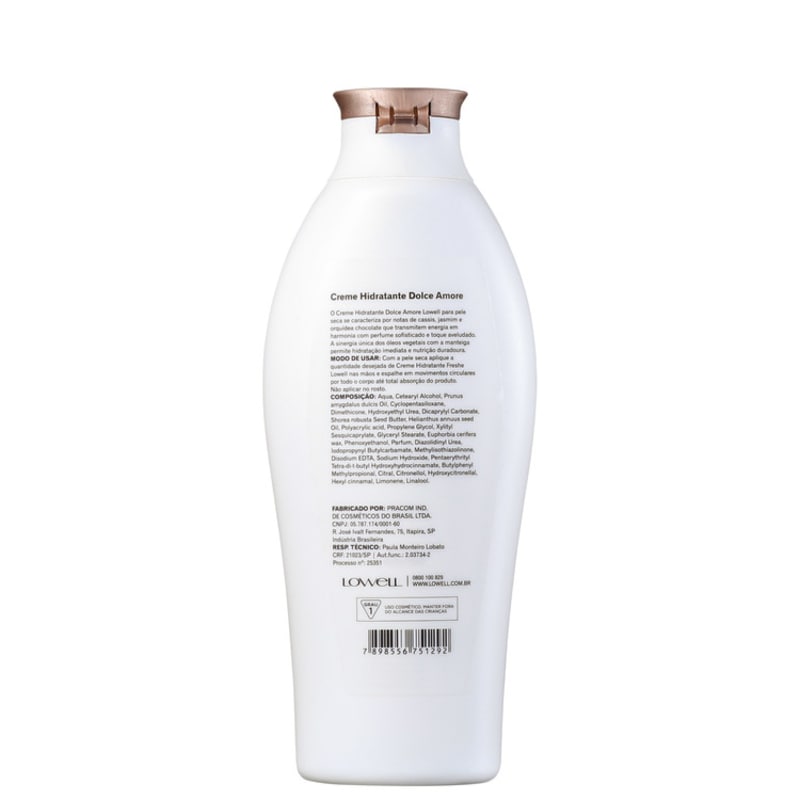 Lowell Freshe Dolce Amore - Creme Hidratante 200ml