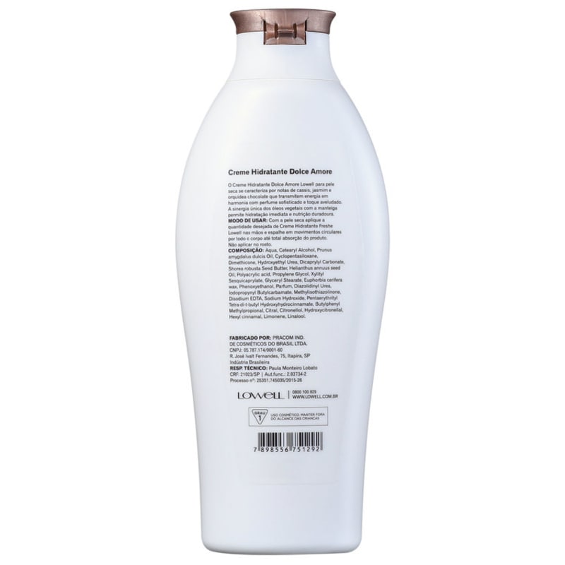 Lowell Freshe Dolce Amore - Creme Hidratante 200ml