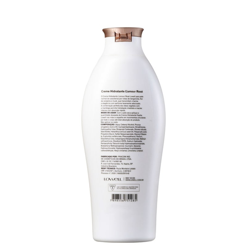 Lowell Freshe L’amour Rosé - Creme Hidratante 200ml
