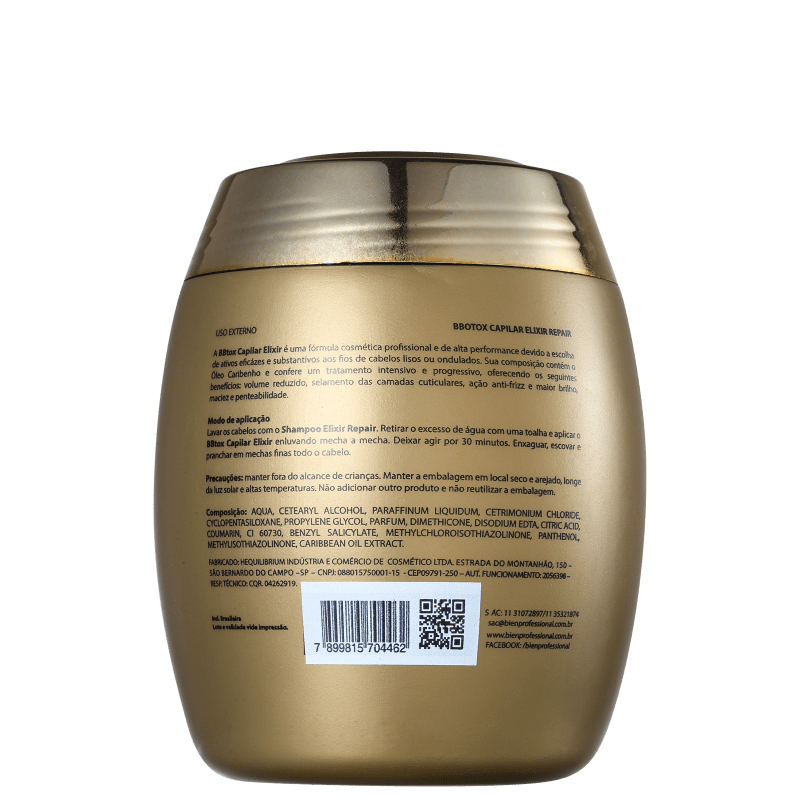 Bien Professional Elixir Repair BBtox Capilar - Tratamento 1000g