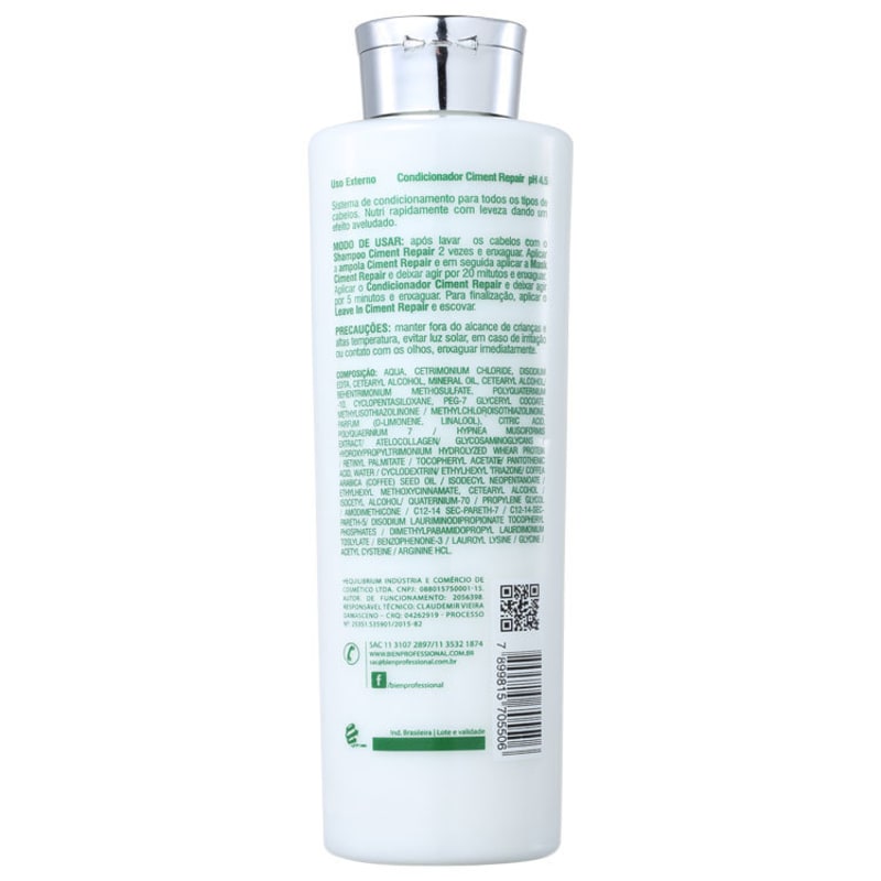 Bien Professional Ciment Repair Reparative Cream - Condicionador 1000ml