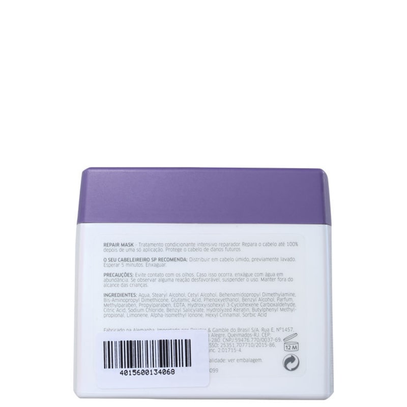 SP System Professional Repair Mask - Máscara de Tratamento 400ml