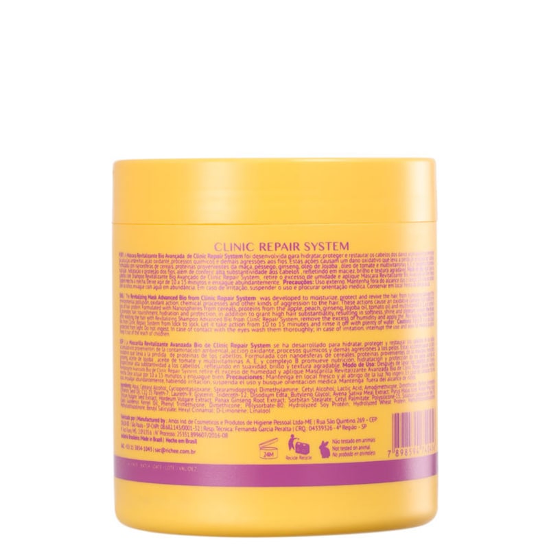 Richée Professional Clinic Repair System - Máscara Revitalizante 500g