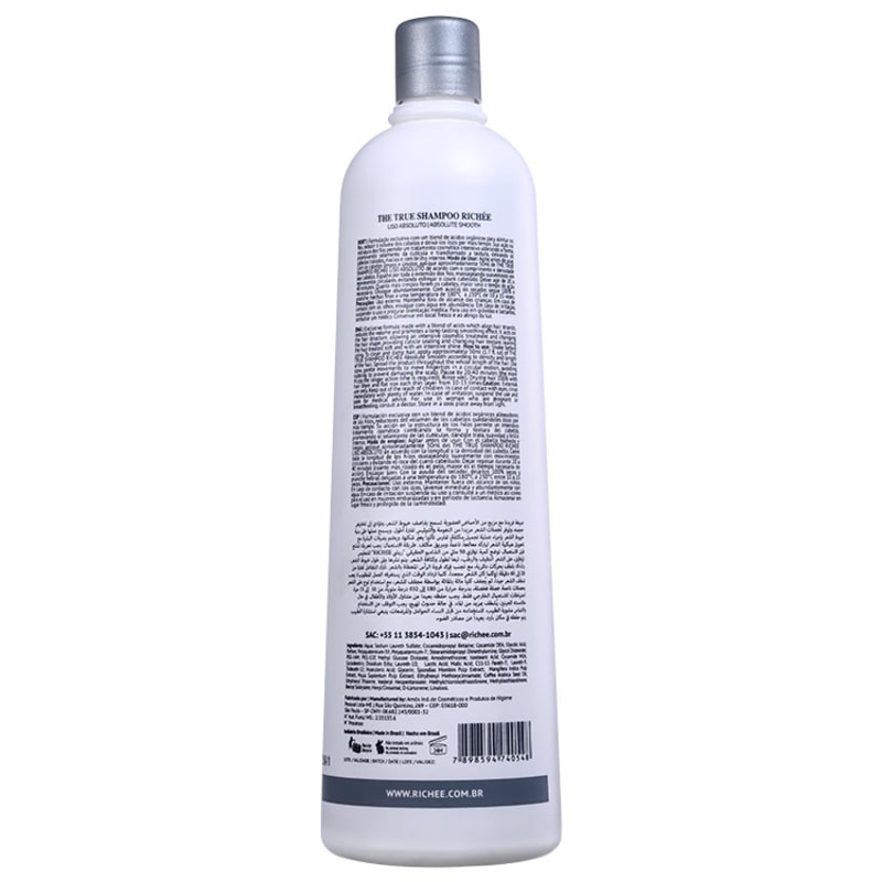 Richée Professional The True Shampoo Liso Absoluto - Shampoo Alisante 1000ml