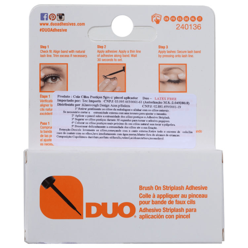 DUO Dark Brush On Striplash Adhesive - Cola para Cílios 5g