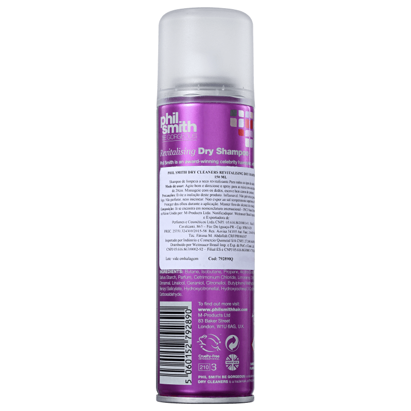 Phil Smith Dry Cleaners Revitalising Dry Shampoo - Shampoo a Seco 150ml