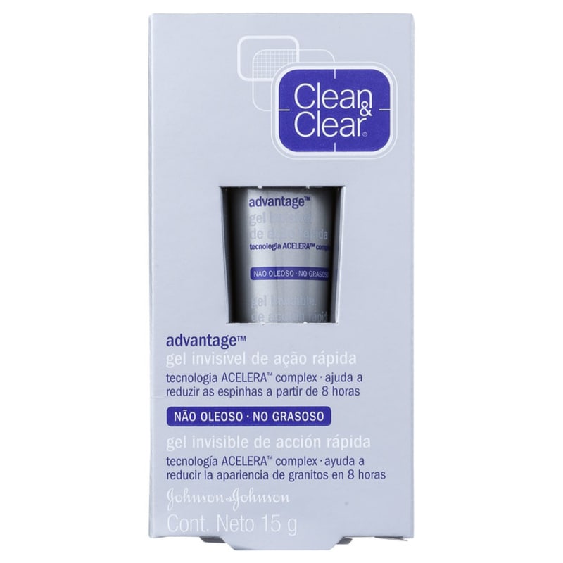 Clean & Clear Advantage Gel Invisível - Gel Secativo para Acne 15g