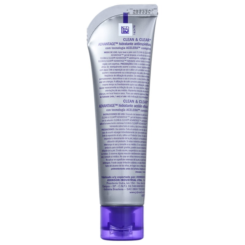 Clean & Clear Advantage Hidratante Antiespinhas - Hidratante Facial 50g